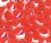 25 Light Siam 6mm Bicone Swarovski